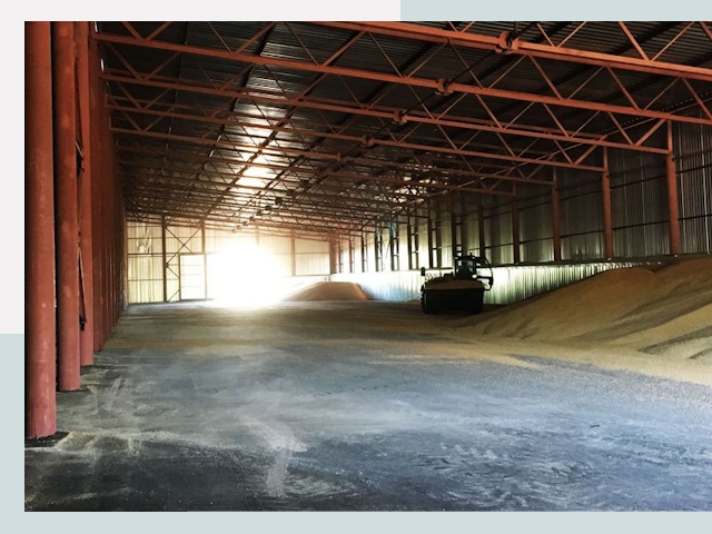 Строительство зернохранилищ в Богородицке