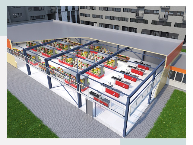 Строительство магазинов в Богородицк от 641 руб. за м²