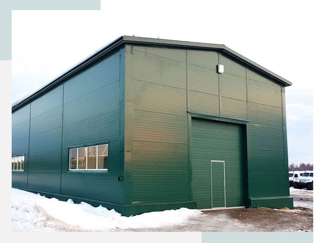 Двускатные ангары в Богородицке