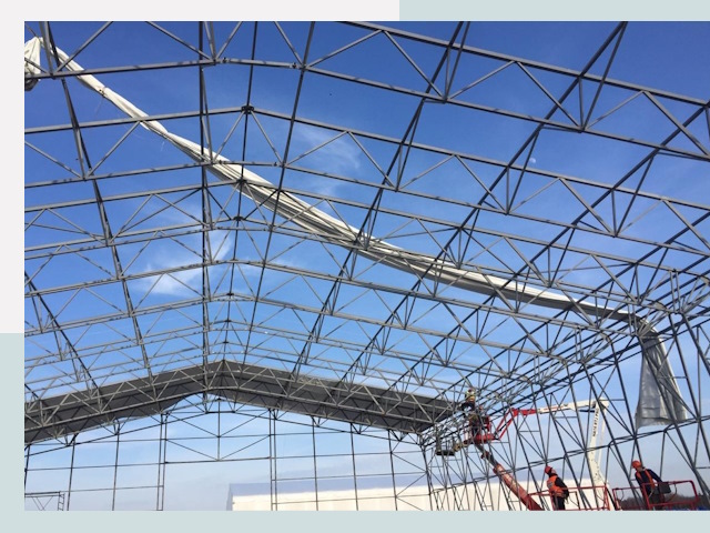 Шатровые ангары от 641 руб. в Богородицке и Тульской области