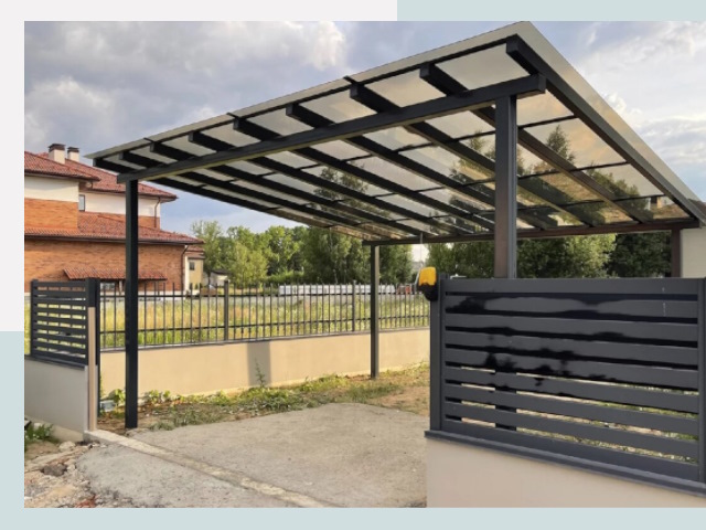 Металлические навесы в Богородицк от 641 руб. за м²