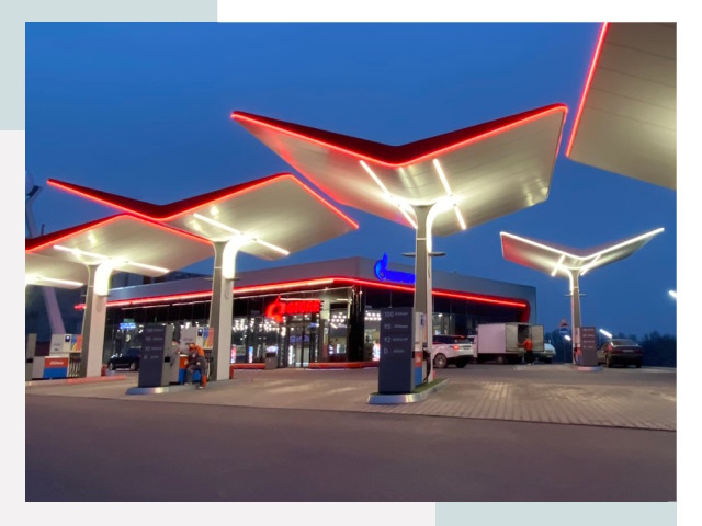 Навесы для АЗС в Богородицке