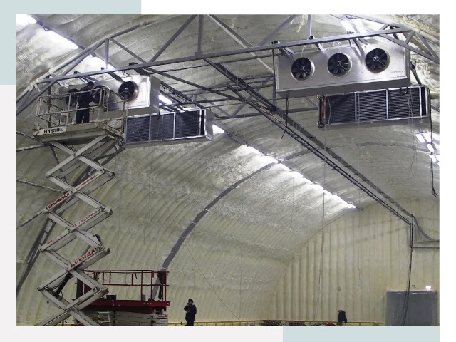 Оснащение ангаров в Богородицке
