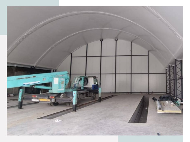 Внутреннее оснащение ангаров в Богородицке