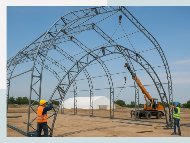 Монтаж ангаров в Богородицке от 641 руб. - Надежно и быстро